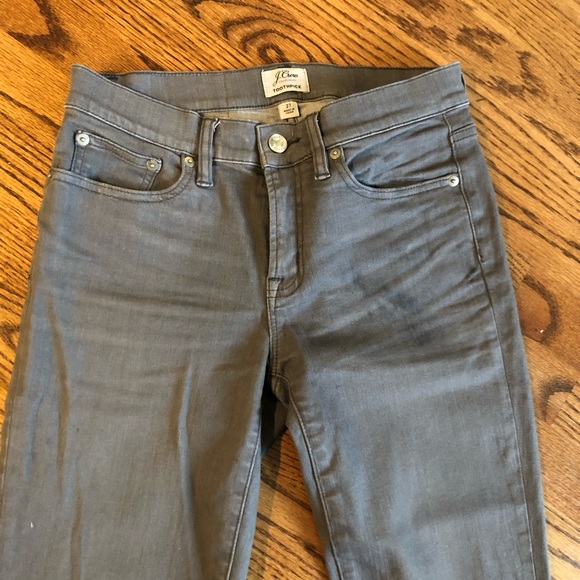 J Crew Grey Toothpick Jeans - Picture 3 of 4